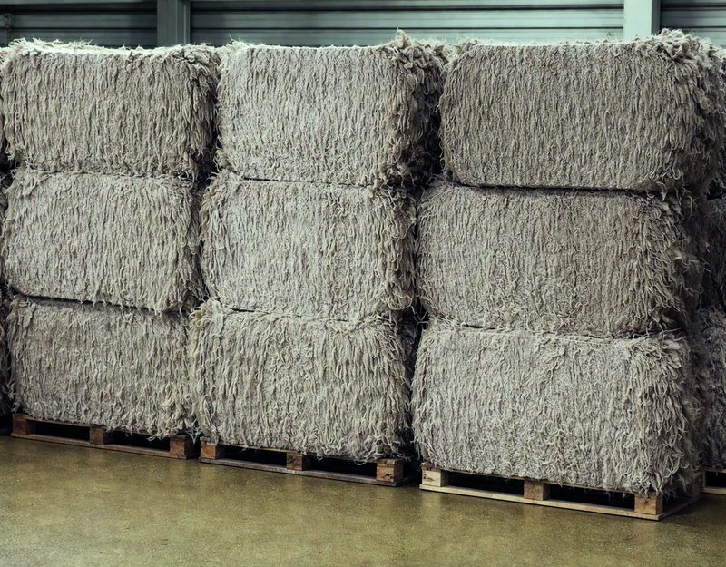Flax and cottonized fibre
